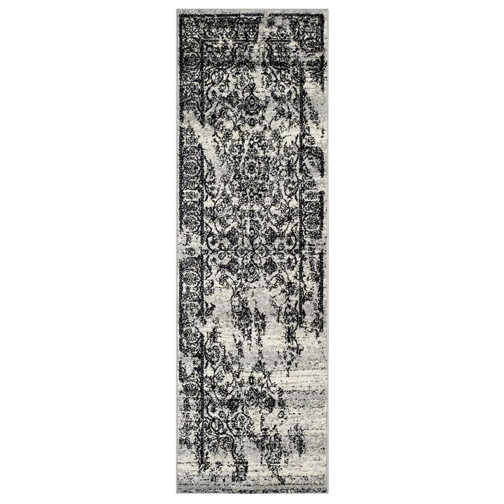 Safavieh Adirondack ADR101A-216 2"6" x 16" Silver/Black Runner, , large