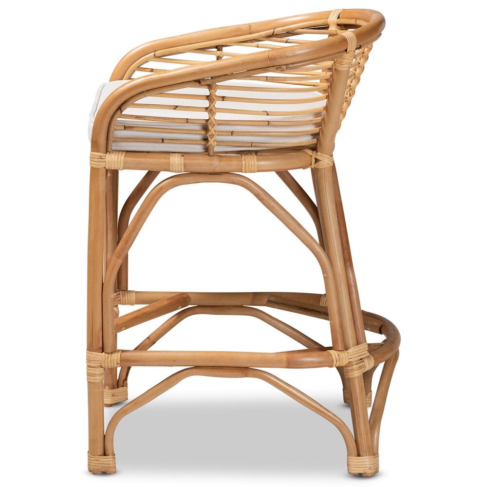 Baxton Studio Maverick Counter Stool in Natural Brown, , large