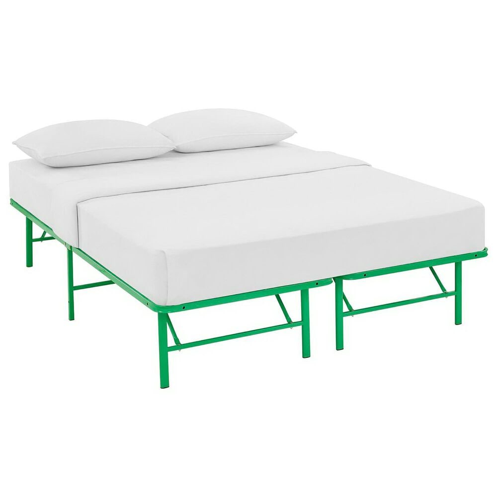 Modway Horizon Platform Queen Bed Frame in Green, , large
