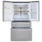 LG 2-Piece Kitchen Package with 29.5 Cu. Ft 4-Door French Door Refrigerator and Single Door Freezer in Stainless Steel, , large