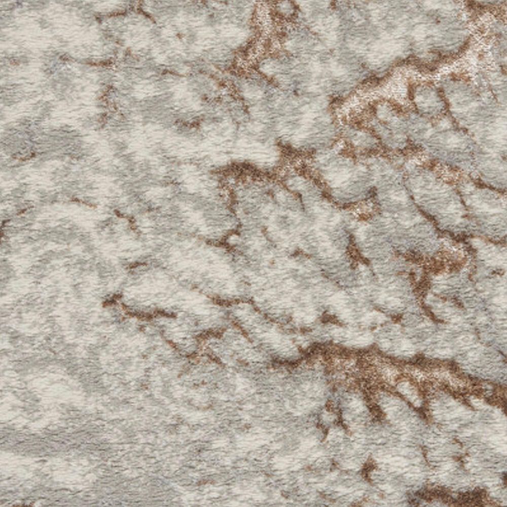 Nourison Metallic 2&#39;2&quot; x 7&#39;6&quot; Grey Mocha Runner, , large