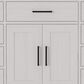 Lexora Home Abbey 48" Single Bathroom Vanity in White Oak with 2 cm White Carrara Marble Top and Rectangular Sink, , large