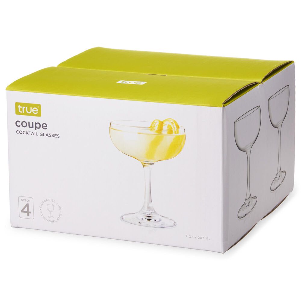 True Brands Coupe Cocktail Glasses in Clear &#40;Set of 4&#41;, , large