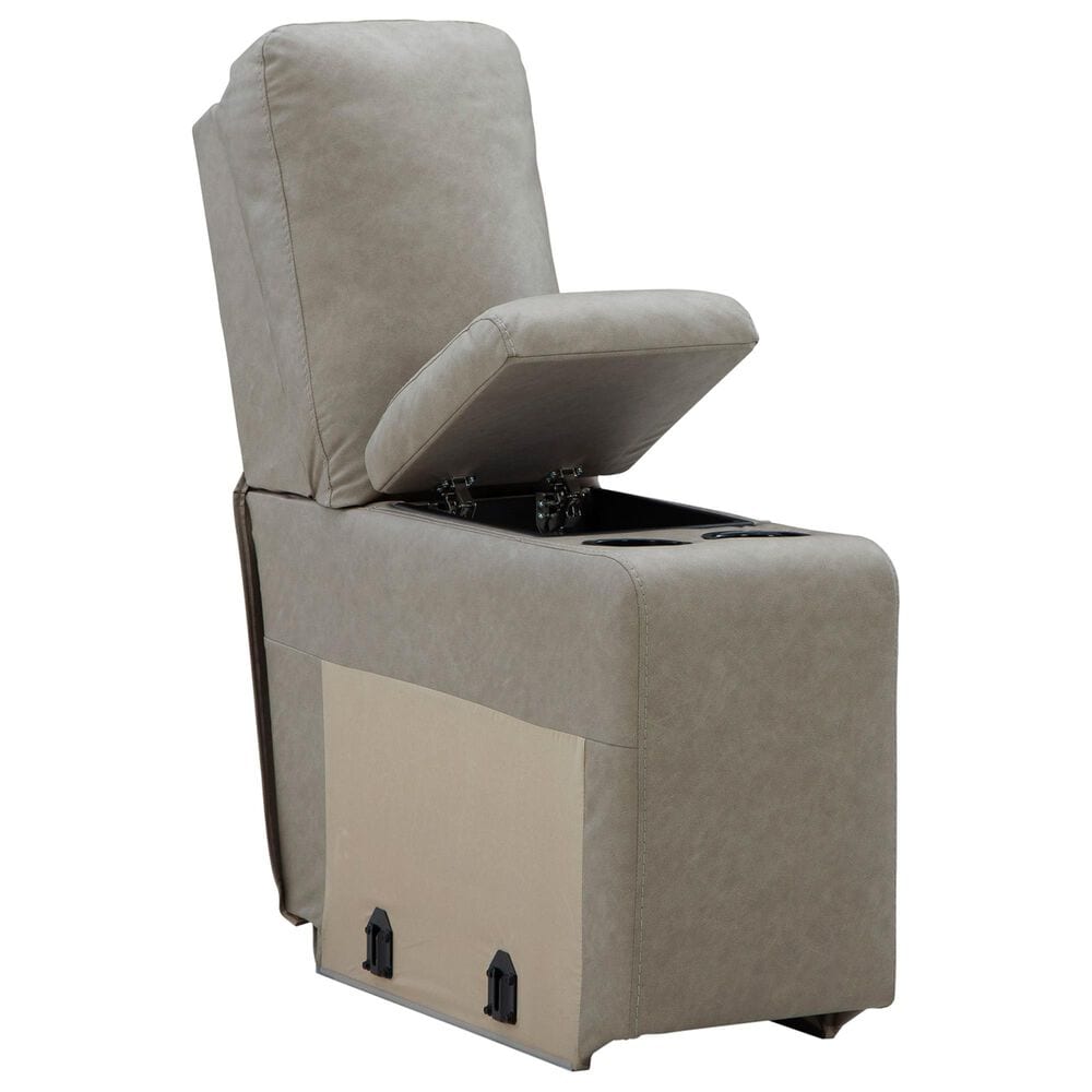 Ashley Narwhal Place 3-Piece Power Reclining Symmetrical Sectional with Storage Console in Pebble, , large