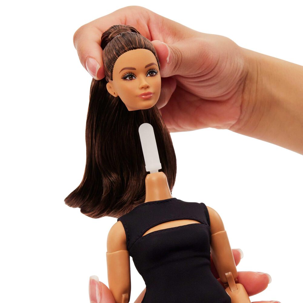 Barbie Basics 05 Doll with Brunette Hair, Black Dress and Heels, , large