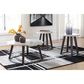 Signature Design by Ashley Luvoni 3-Piece Table Set in White and Dark Charcoal Gray, , large
