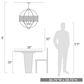 Golden Lighting Colson 6-Light Chandelier with Black Shade in Olympic Gold, , large