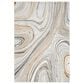 Nourison Glitz GLZ21 Grey and Gold 3"11" x 5"11" Area Rug, , large