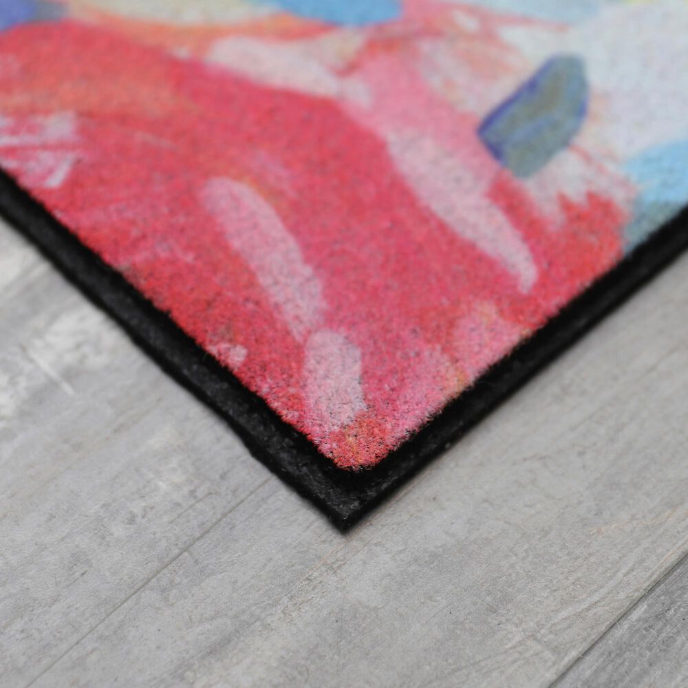 Mohawk Doorscapes 1&#39;6&quot; x 2&#39;6&quot; Pink and Red Door Mat, , large