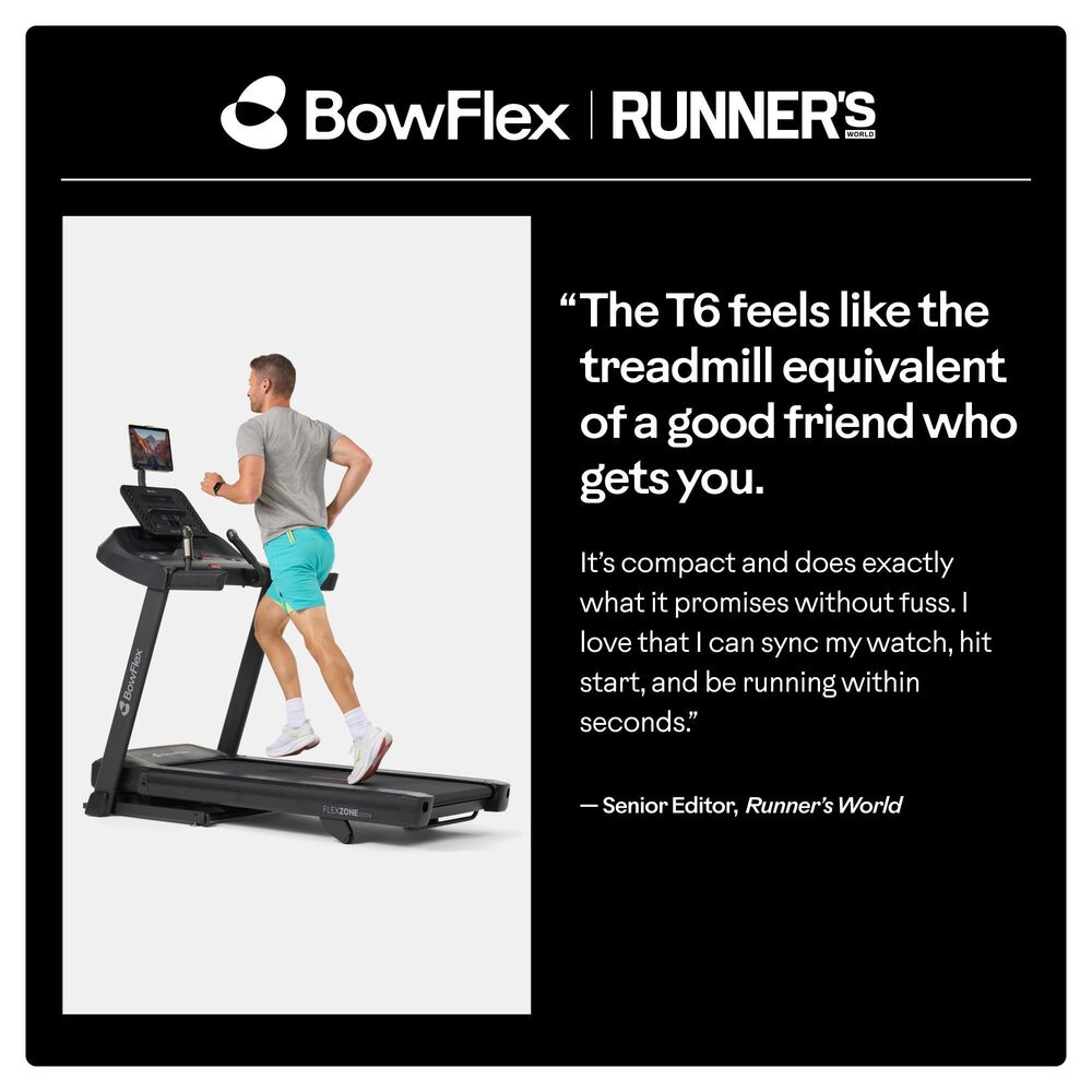 BowFlex T6 Folding Treadmill in Black, , large