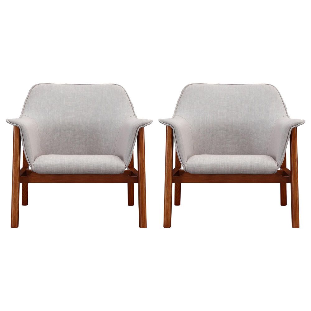 Dayton Miller Accent Chair in Grey &#40;Set of 2&#41;, , large