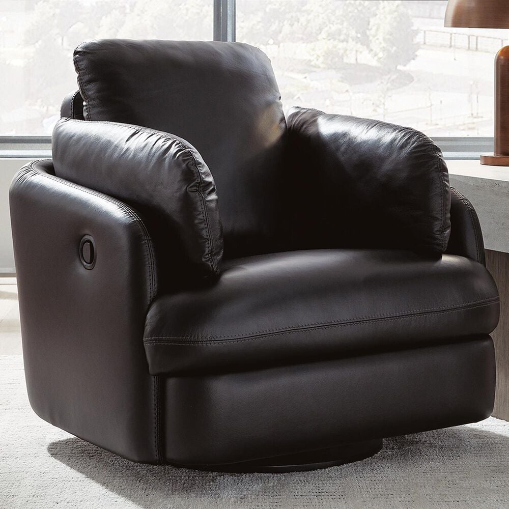Ashley ModMax II Manual Swivel Glider Recliner in Black, , large