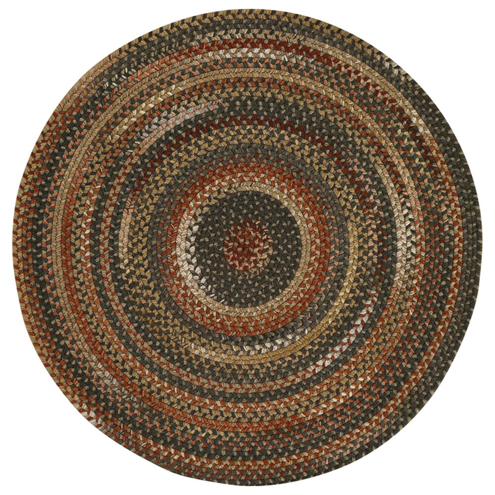 Capel Homecoming 0048-700 3" Round Chestnut Brown Area Rug, , large