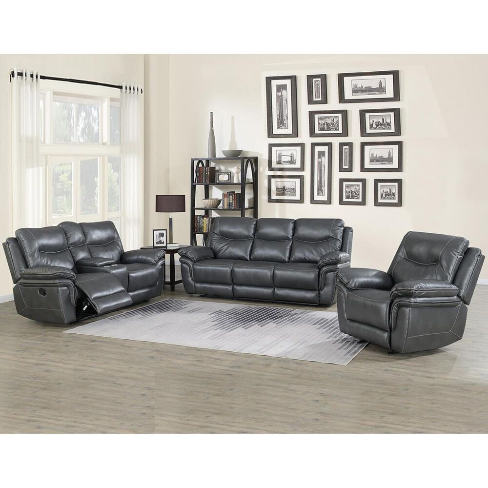 Crystal City Isabella Manual Rocker Recliner in Gray, , large