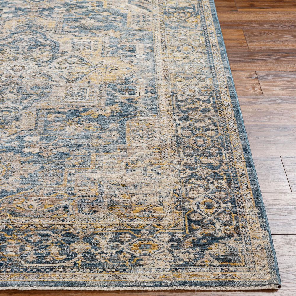 Surya Aspendos APS-2323 10&#39; x 13&#39;11&quot; Teal, Mustard, Black, Medium Gray, Charcoal and Light Beige Area Rug, , large
