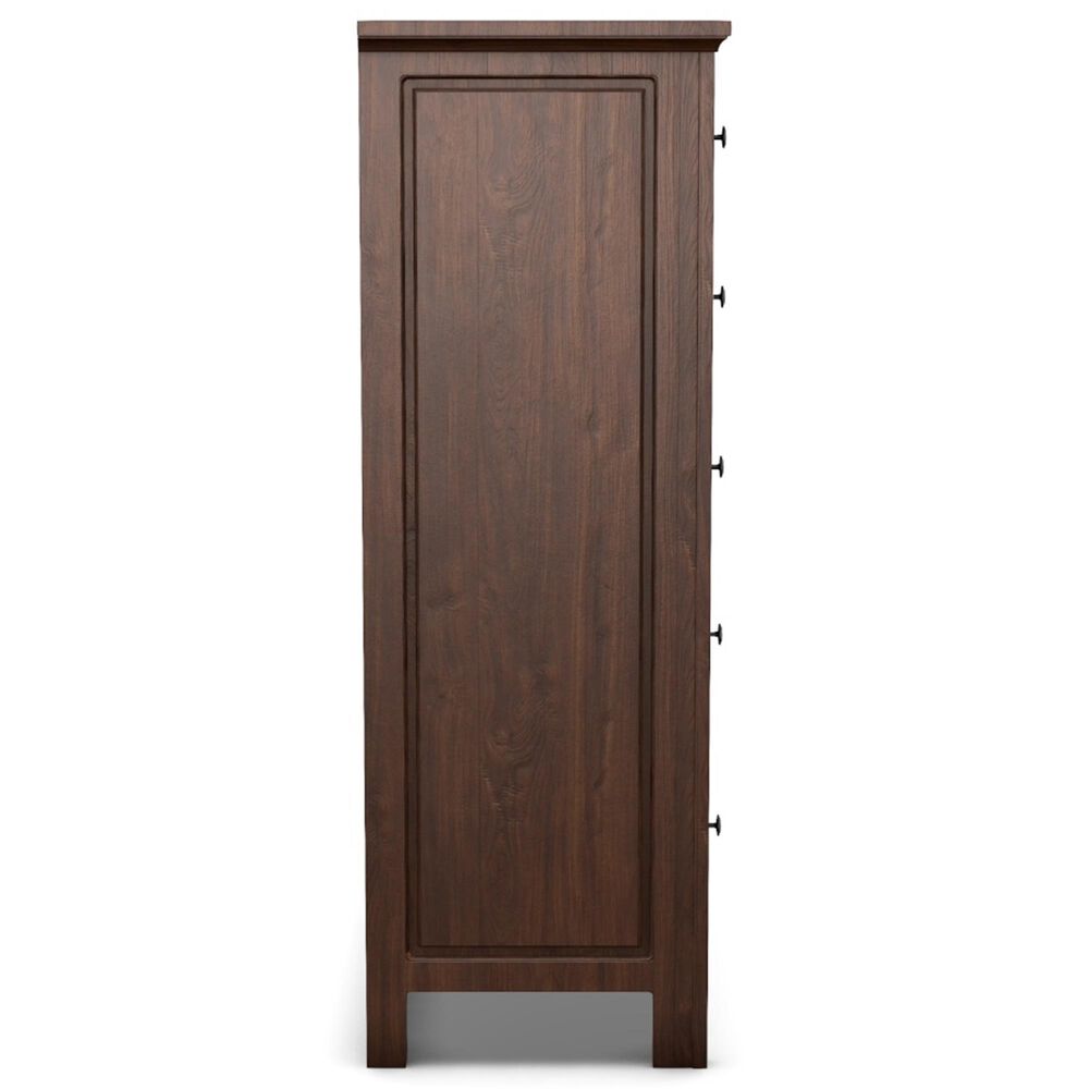 Archbold Furniture Heritage 5 Drawer Wide Chest in Brown Mahogany, , large