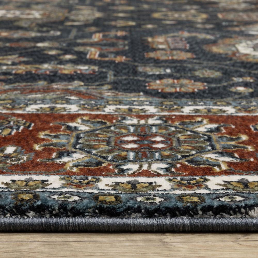 Oriental Weavers Vivian VI05A 2&#39;3&quot; x 7&#39;6&quot; Blue Runner, , large