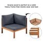Hearth and Haven 4-Piece Outdoor Sectional Set in Gray, , large