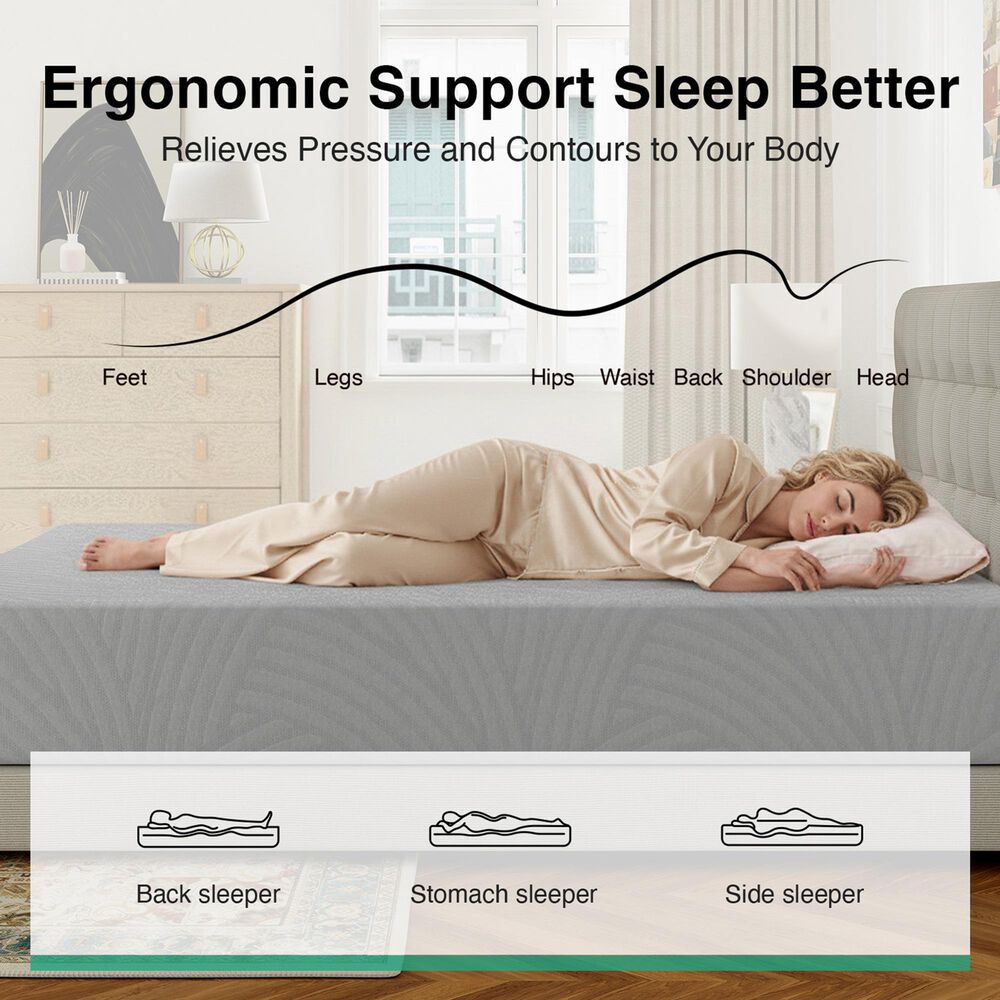Novilla Atease 14" Medium King Mattress in a Box, , large