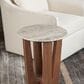 Slatehouse Wexler Round End Table in Brown and Gray, , large