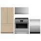 Fisher & Paykel 4pc Kitchen Package with 16.8 Cu. Ft. Built-In French Door Refrigerator with Ice, 36" Professional Dual Fuel Range with Natural Gas, 36" 600 CFM Professional Range Hood, and 24" Professional Built-In Double Drawer Dishwasher, , large