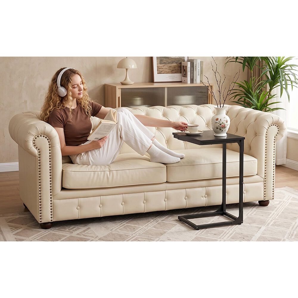 FDW C-Shape Side Table in Black, , large