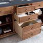 James Martin Vanities Savannah 72" Double Bathroom Vanity in Driftwood with 3 cm Charcoal Soapstone Quartz Top and Rectangular Sinks, , large