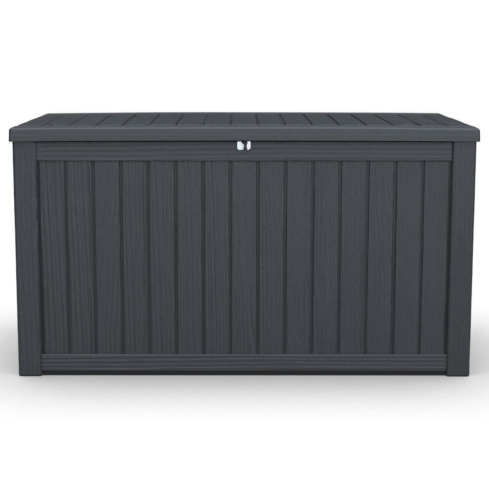 Hearth and Haven 180-Gallon Outdoor Plastic Deck Box in Black, , large