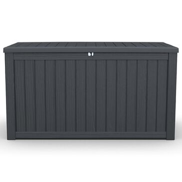 Hearth and Haven 180-Gallon Outdoor Plastic Deck Box in Black, , large