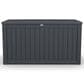 Hearth and Haven 180-Gallon Outdoor Plastic Deck Box in Black, , large