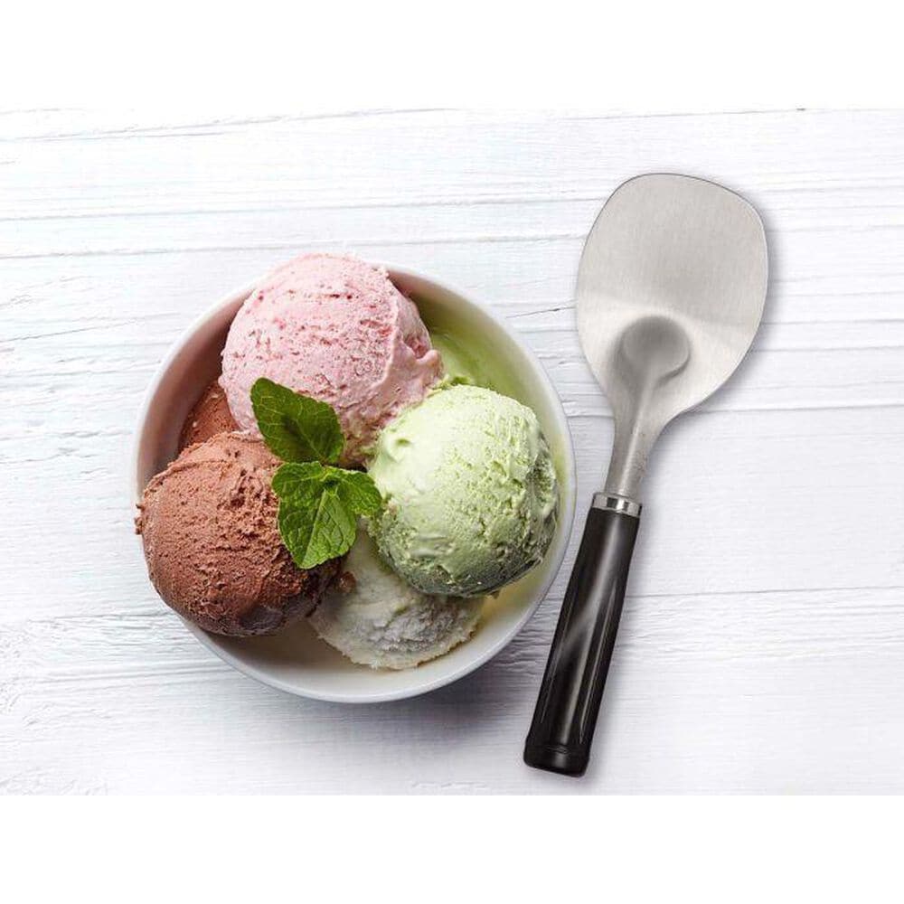 HIC Kitchen Classic Ice Cream Spade in Silver and Black, , large