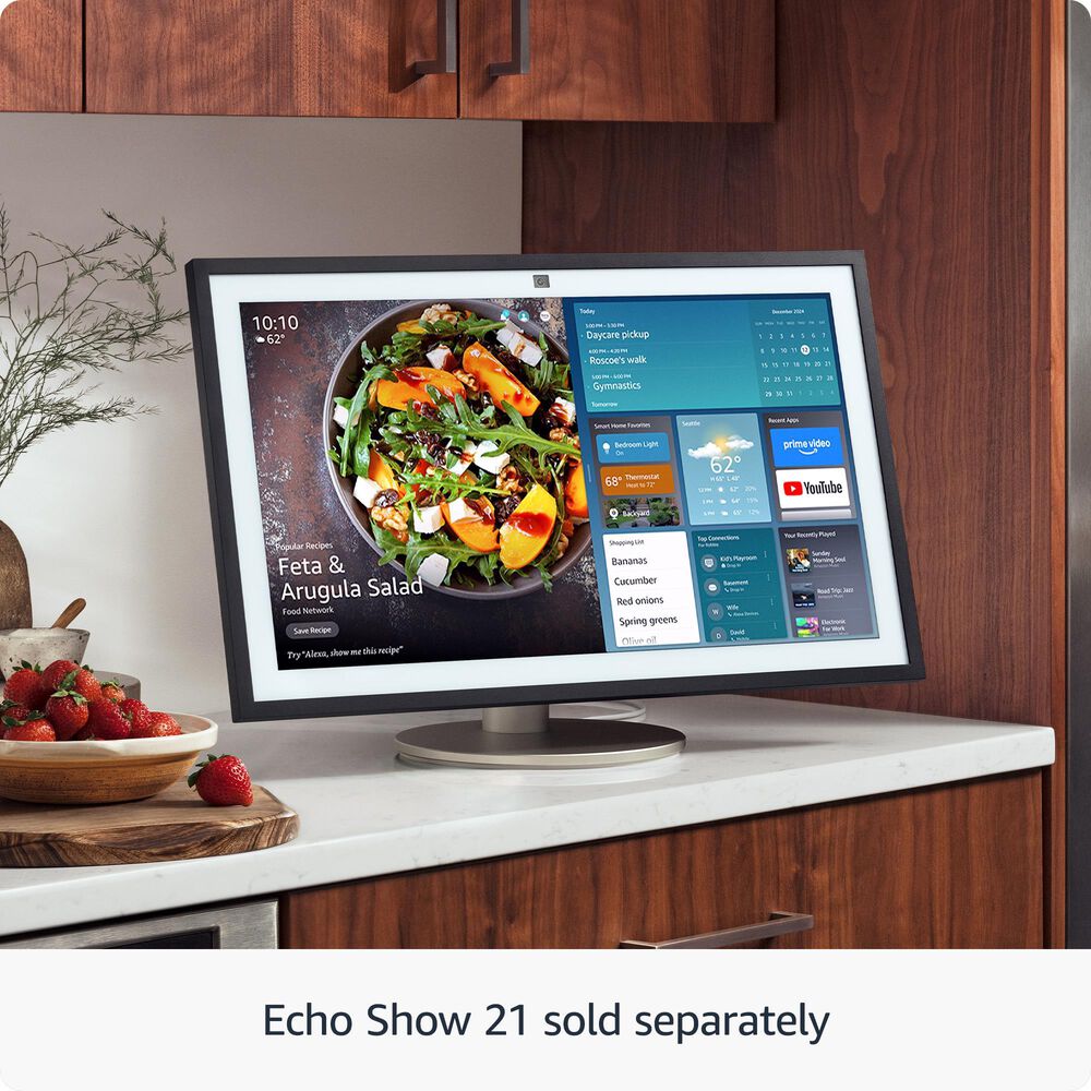 Amazon Echo Show 21 | A stunning 21&quot; smart kitchen TV for home organization with Alexa, , large