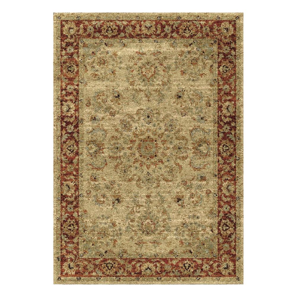 Orian Amer Heritage Promenade 4319 5'3" x 7'6" White Area Rug, , large