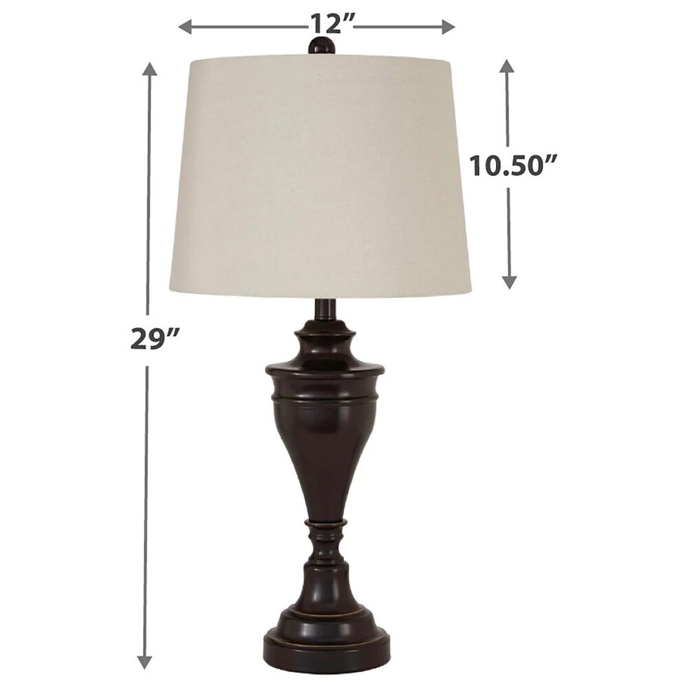 Signature Design by Ashley Darlita Table Lamp in Bronze &#40;Set of 2&#41;, , large