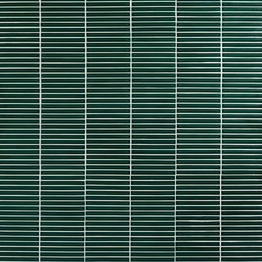 Dal-Tile Artefino Vintage Jade 2" Floret on 12" x 12" Porcelain Mosaic Sheet, , large