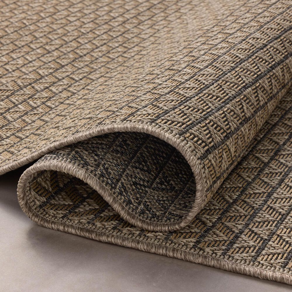 Loloi II Providence 5&#39; x 7&#39;7&quot; Natural and Graphite Indoor/Outdoor Area Rug, , large