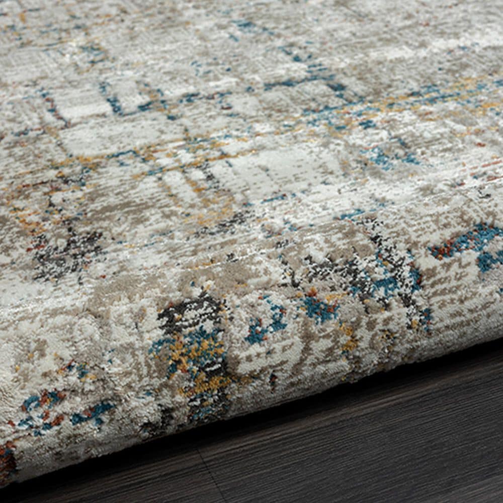 L&amp;R Resources Brisbane Abstract Gray and Multicolor 7&#39;9&quot; x 9&#39;9&quot; Area Rug, , large