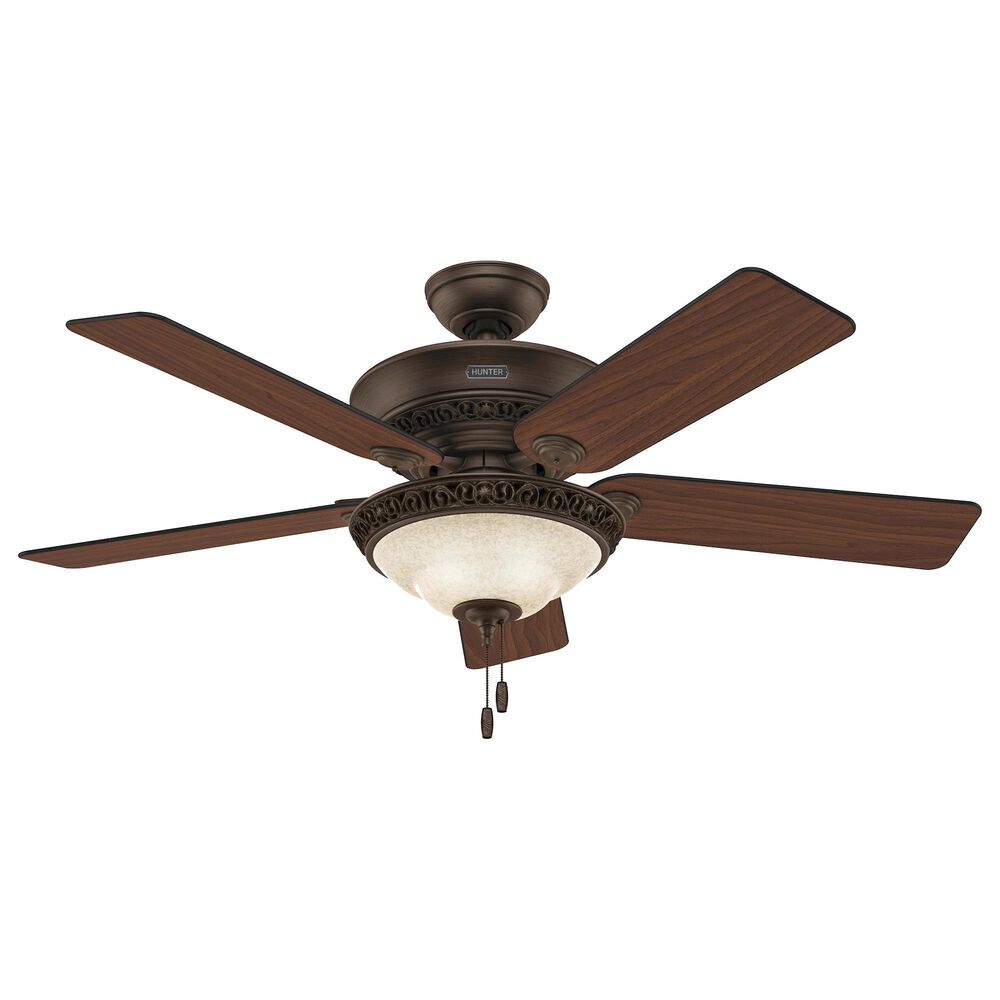Hunter Italian Countryside 52&quot; Ceiling Fan with Lights in Cocoa, , large