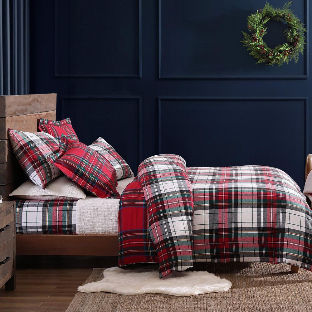 Levtex Spencer 3-Piece Full/Queen Comforter Set in Red, Green, White and Blue, , large