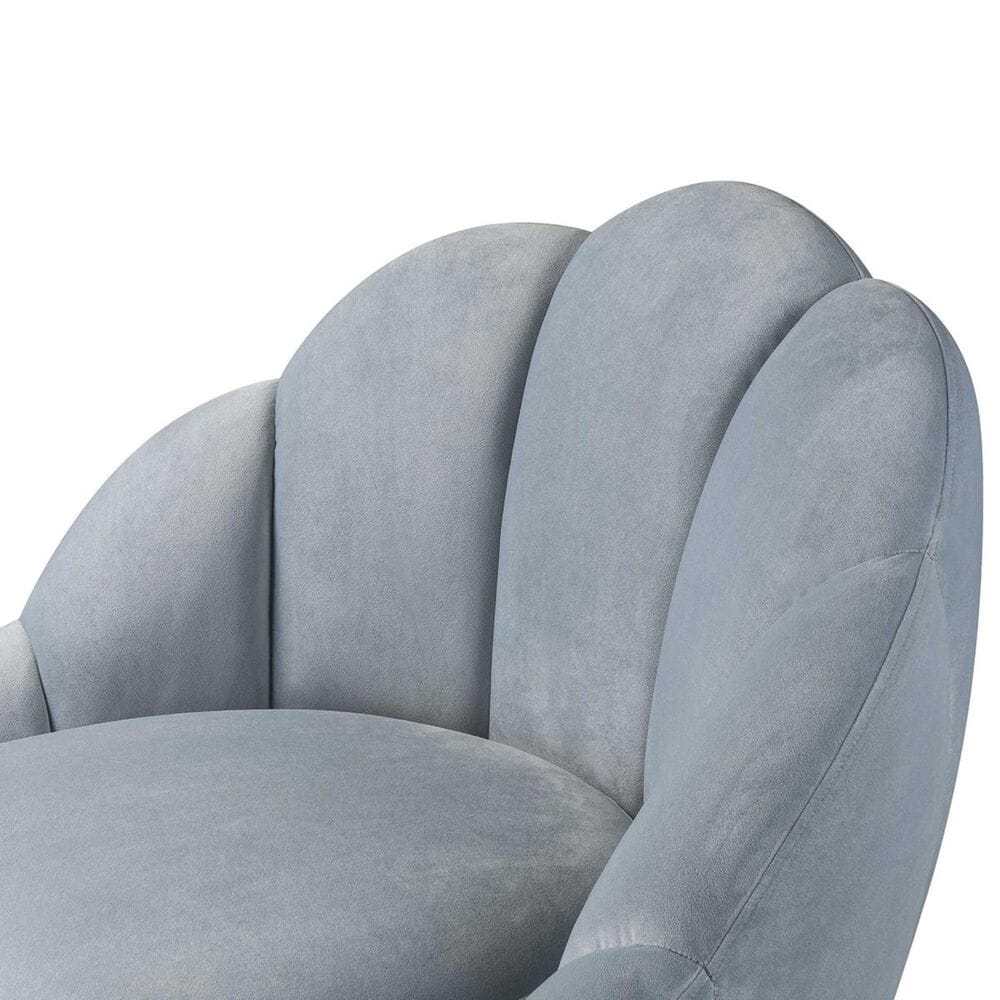 37B Bloom Velvet Chair in Sea Blue, , large