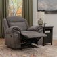 Linon Home Decor Gideon Manual Recliner in Stone Grey, , large