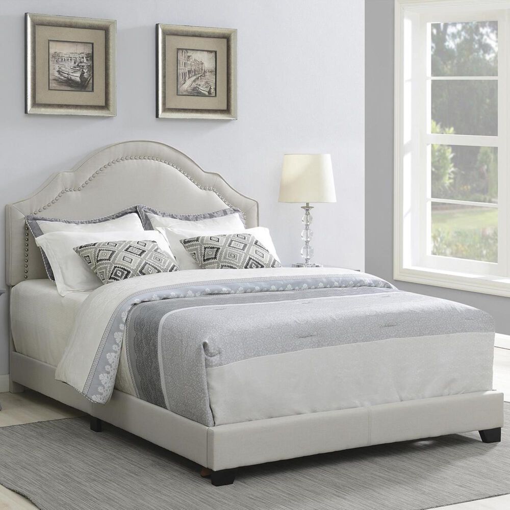 Accentric Approach Accentric Accents Benton King One Box Bed in Grey, , large