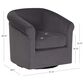 Linon Home Decor Bonnie Swivel Chair in Grey, , large