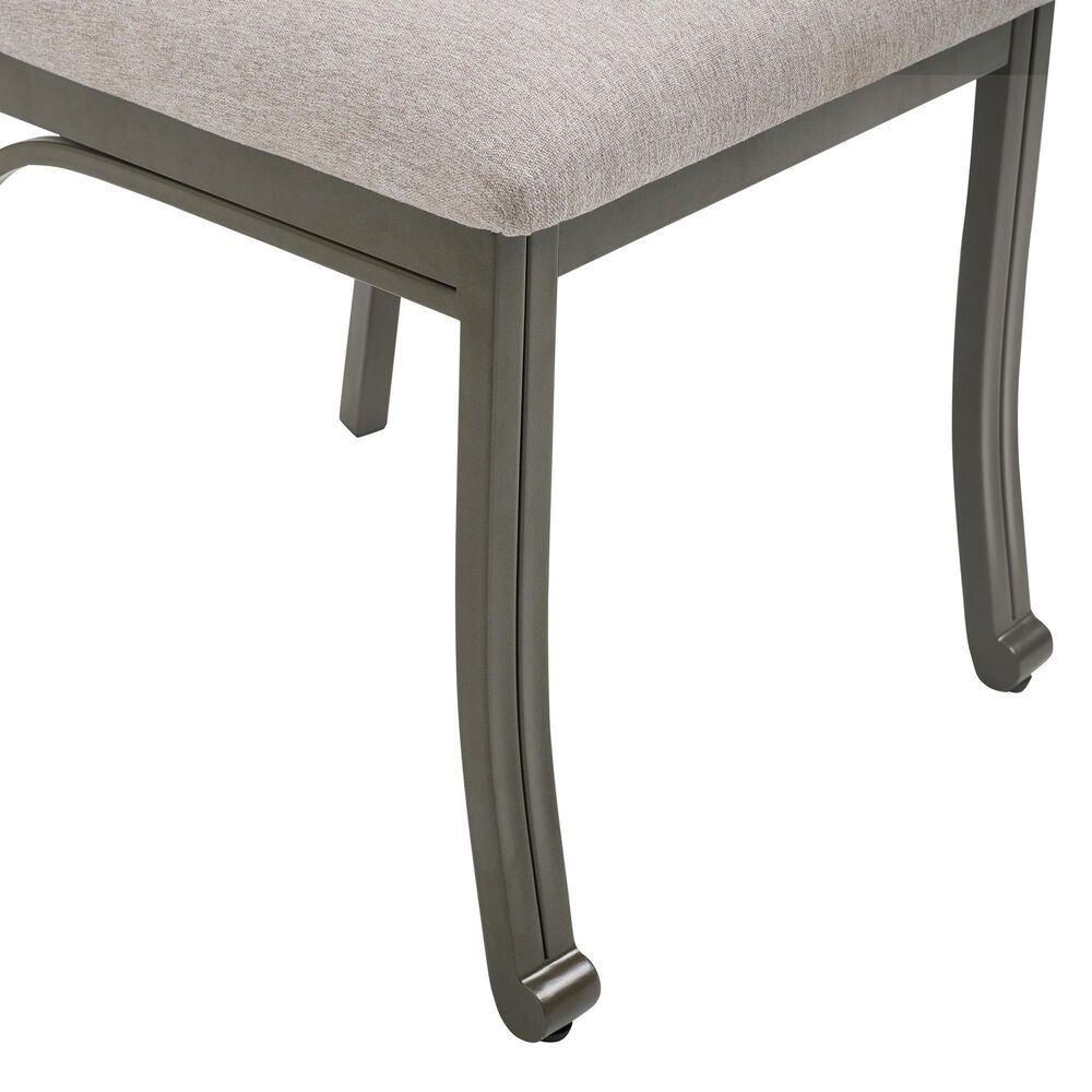 Linon Home Decor Franklin Side Chair in Warm Pewter and Grey, , large
