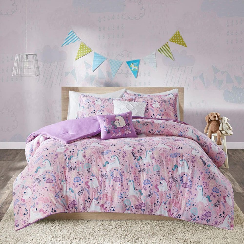 Hampton Park Lola Unicorn Cotton Comforter Set - F/Q, , large