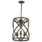 Golden Lighting Alcott 3-Light Pendant in Antique Black and Gold, , large