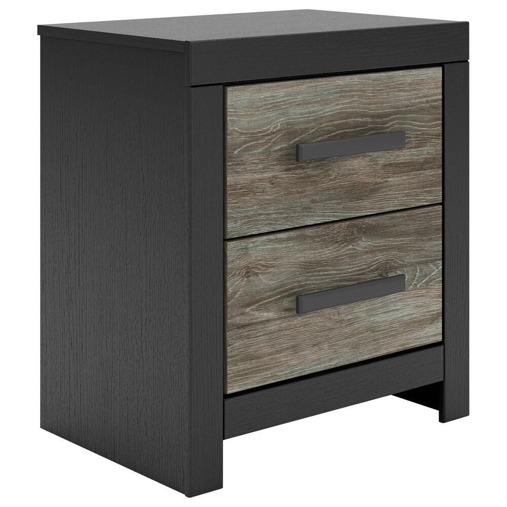 Ashley Broachmyn 4 Piece Full Bookcase Bed Set in  Black and Gray, , large