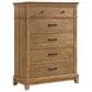 New Heritage Design Sunstone 5 Drawer Chest in Honey Tan, , large