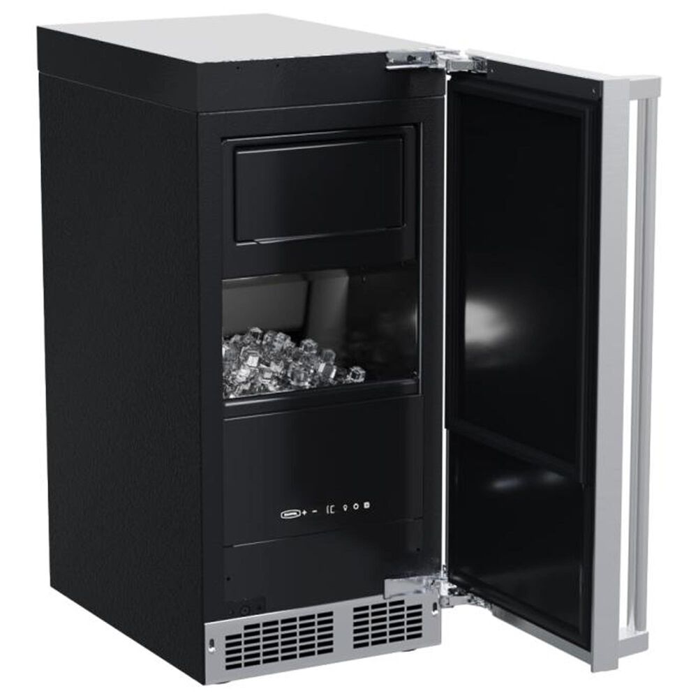 Marvel 15&quot; Professional Clear Ice Maker with Brightshiled and Frame Glass in Stainless Steel, , large