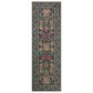 Rifle Paper Co Rosa 2"6" x 7"6" Black Runner, , large